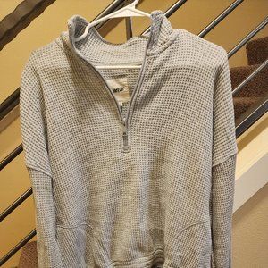 Aerie Waffle knit quarter zip